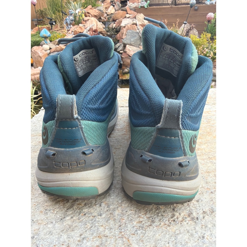 Topo Athletic Trailventure 2 WP Hiking Boots Womens 8 Blue Waterproof Vibram - Picture 9 of 9